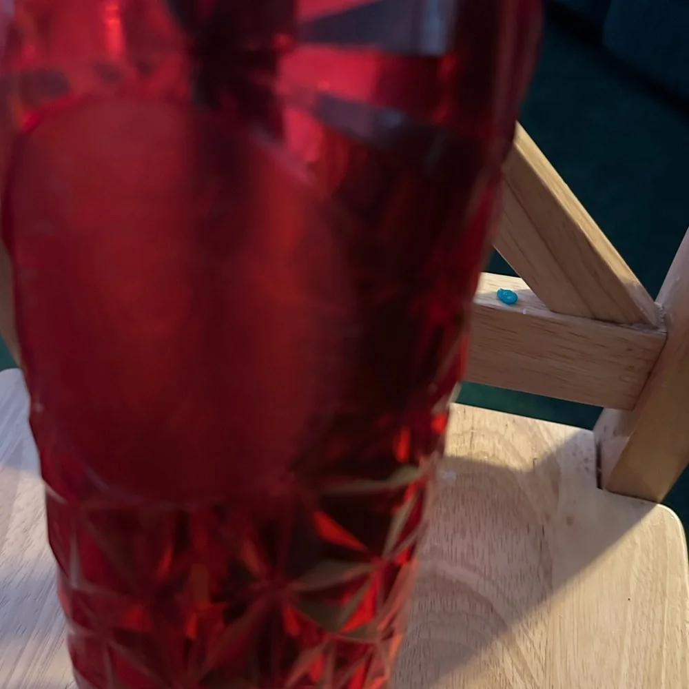 Starbucks Vibrant Red Glass Tumbler